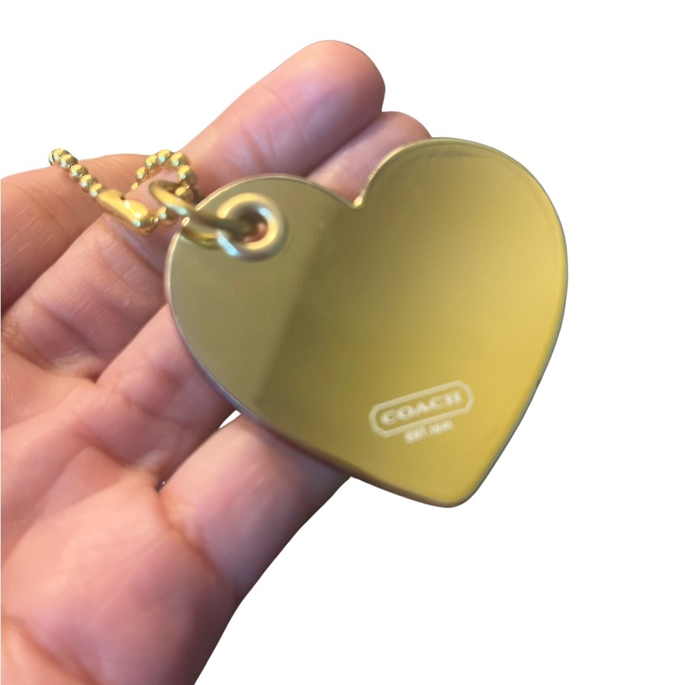Coach Poppy Heart Pink and Gold Hang Tag - Picture 6 of 6